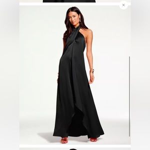 Ramy Brook Black Carey Gown Maxi Dress